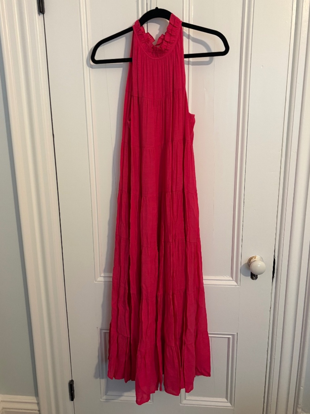 Pink maternity dress